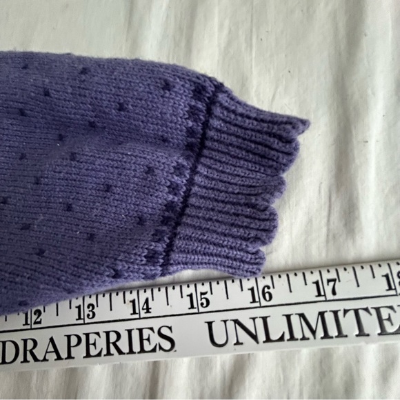 Vintage Northern Reflections Purple Embroidered Floral Cardigan Sweater - Picture 13 of 14